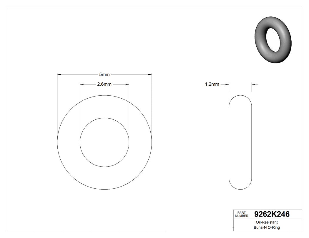 Technical drawing - 9262K246